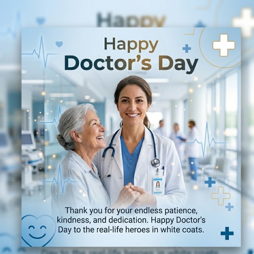 Thank you for your endless patience, kindness, and dedication. Happy Doctor's Day to the real-life heroes in white coats.